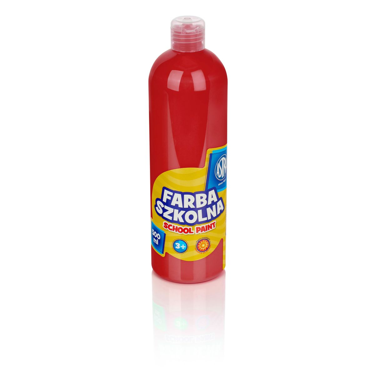 Farby plakatowe Astra kolor: czerwona 500ml 1 kolor.