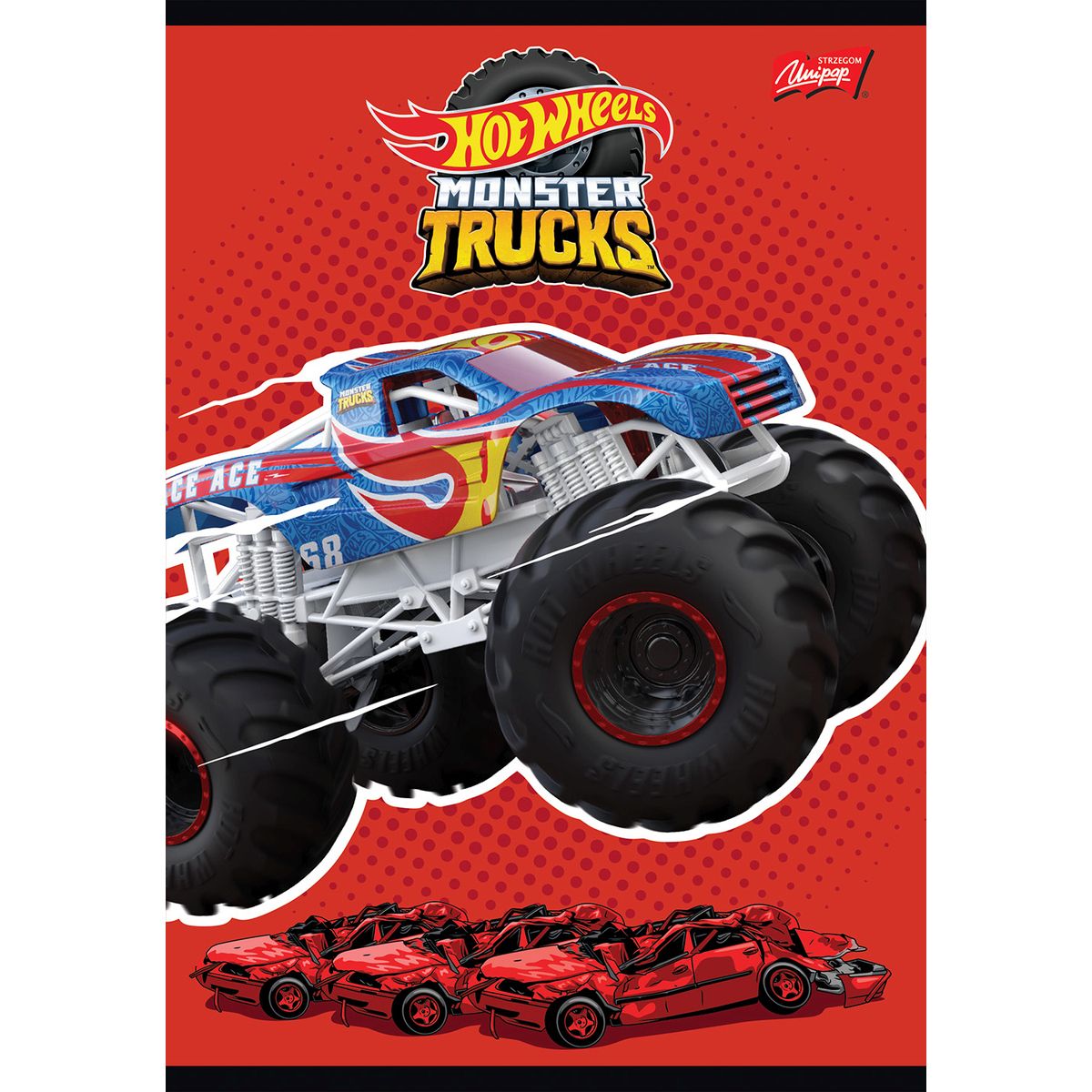 Zeszyt MATTEL HOT WHEELS A5 16k. linia Unipap