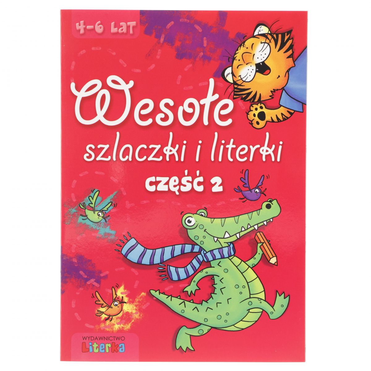 Książka dla dzieci Wesołe szlaczki i literki część 2 Literka