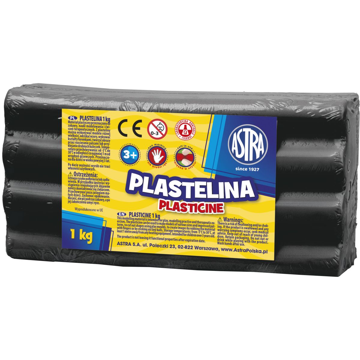 Plastelina Astra 1 kol. CZARNY 1000g