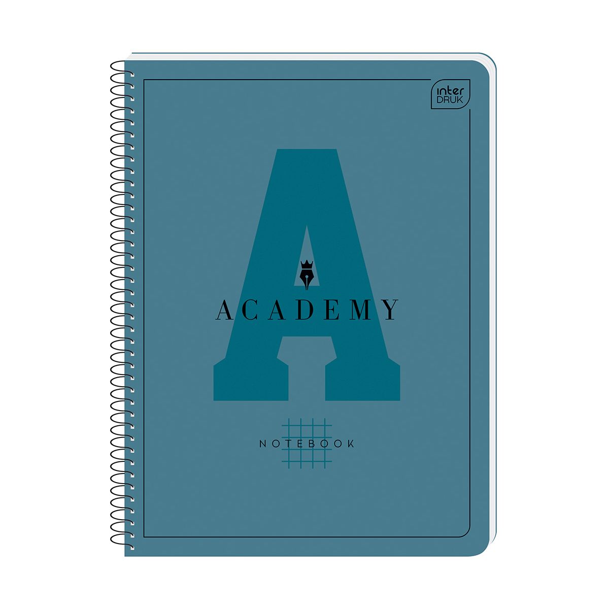 Kołozeszyt (kołobrulion) Interdruk ACADEMY Hybry A4+ 80k. 90g krata