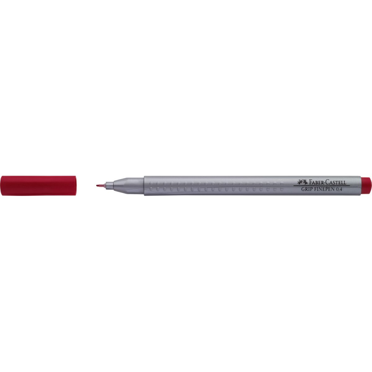 Cienkopis Grip Finepen 0,4 karminowy 0,4mm 1kol. Faber Castell (FC151626)