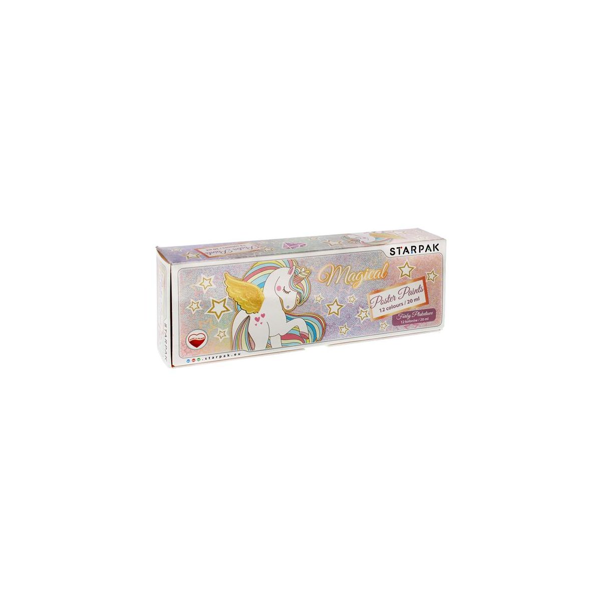 Farby plakatowe Starpak Unicorn kolor: mix 20ml 12 kolor. (472915)