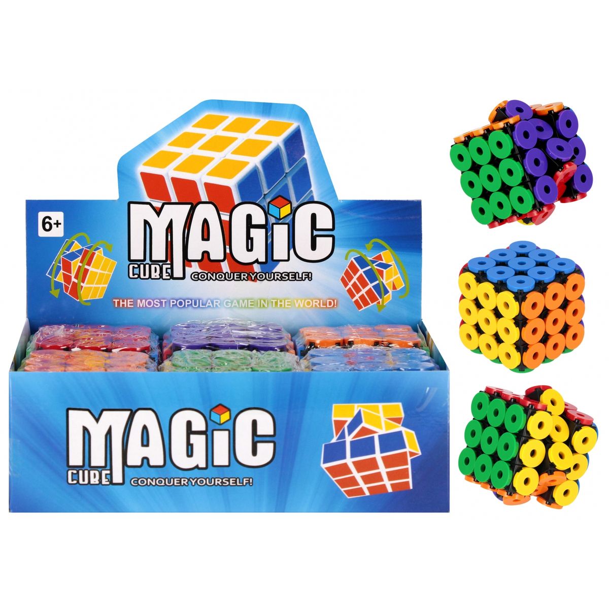 Układanka Mega Creative kostka magiczna guzik 6x6x6 (553093)