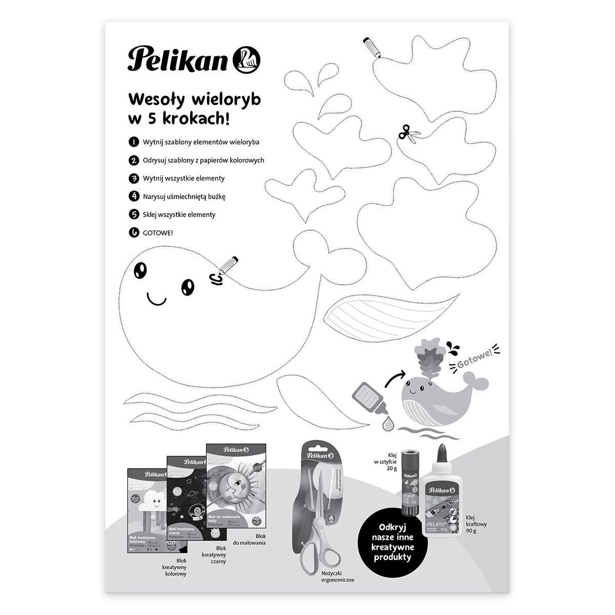 Blok rysunkowy Pelikan kreatywny premium pastelowy A4 mix (9589029)