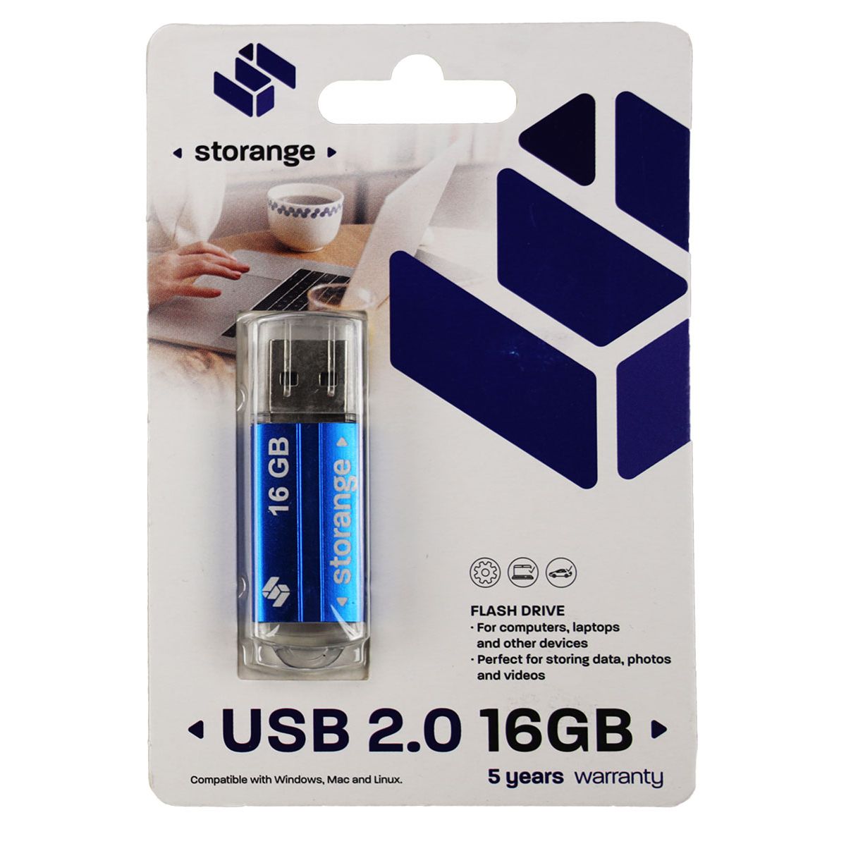 Pendrive Storange Blue 16GB (STORANPEN16GBBLUE2.0)