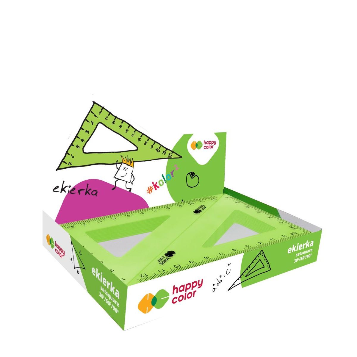 Ekierka Happy Color 12,5cm (HA 2511 6090-KK)