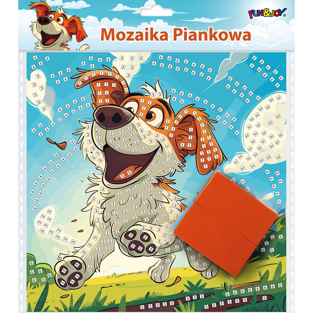 Mozaika biegnący pies Fun&Joy