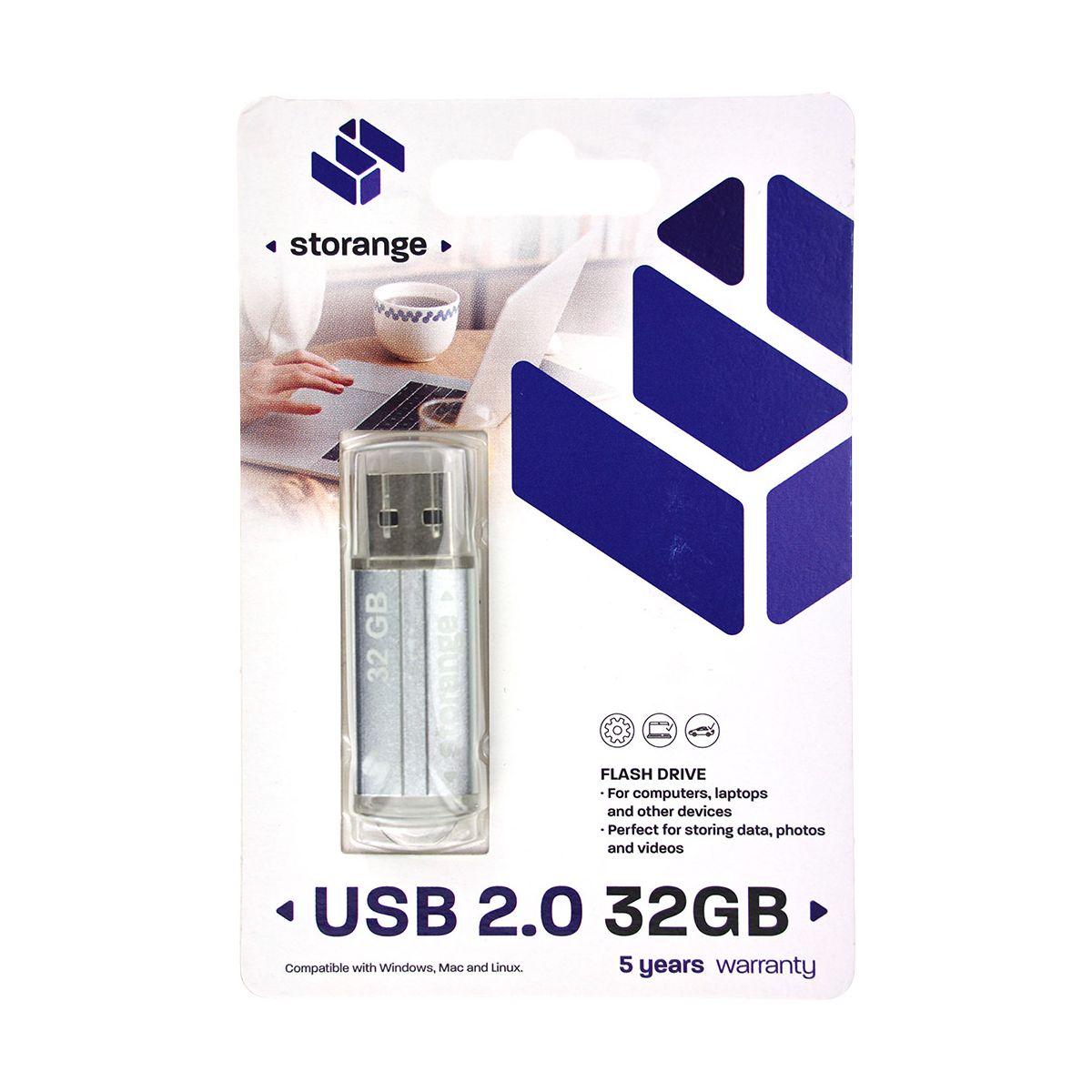 Pendrive Storange Silver 32GB (STORANPEN32GBSLV2.0)