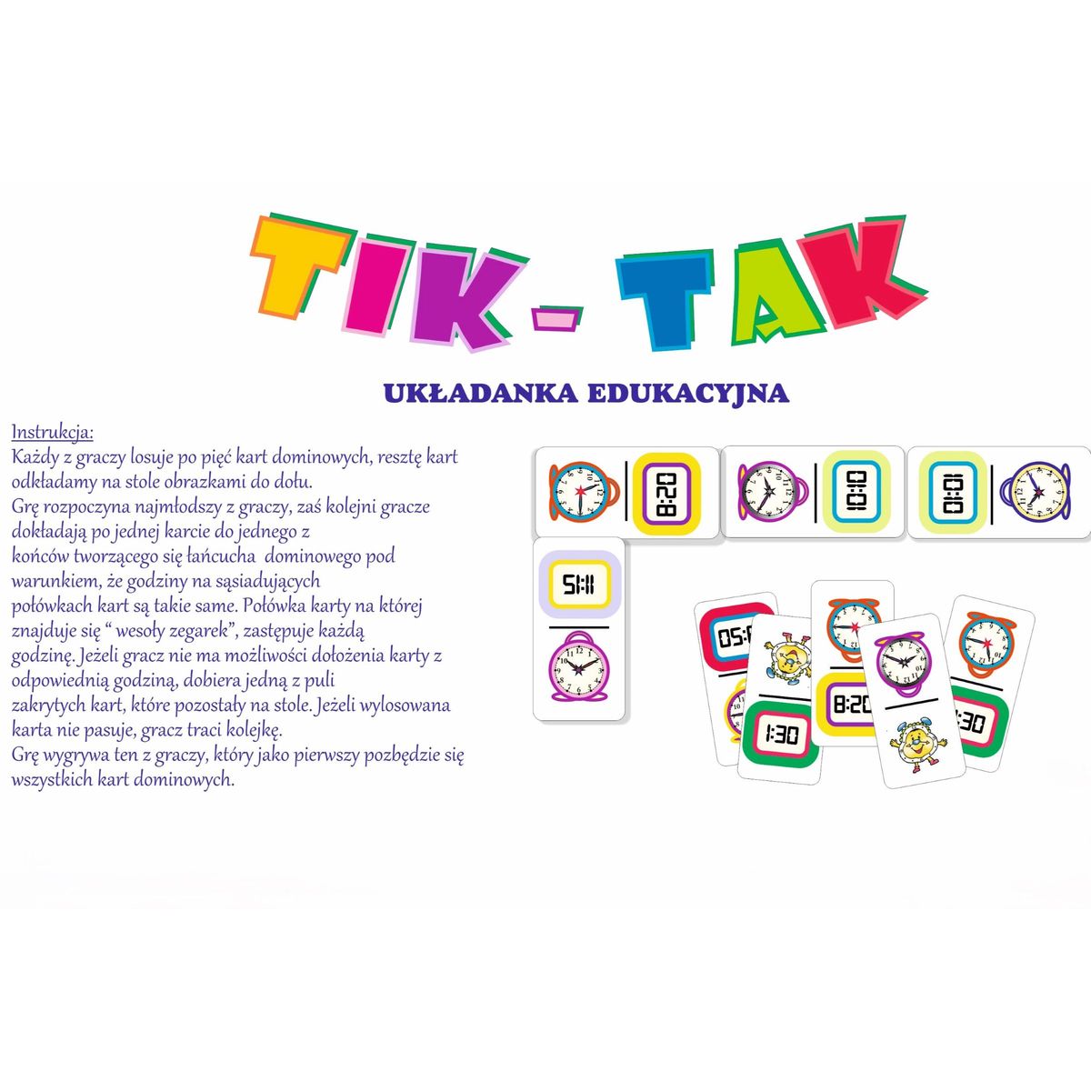 Gra edukacyjna Abino tik tak mój świat