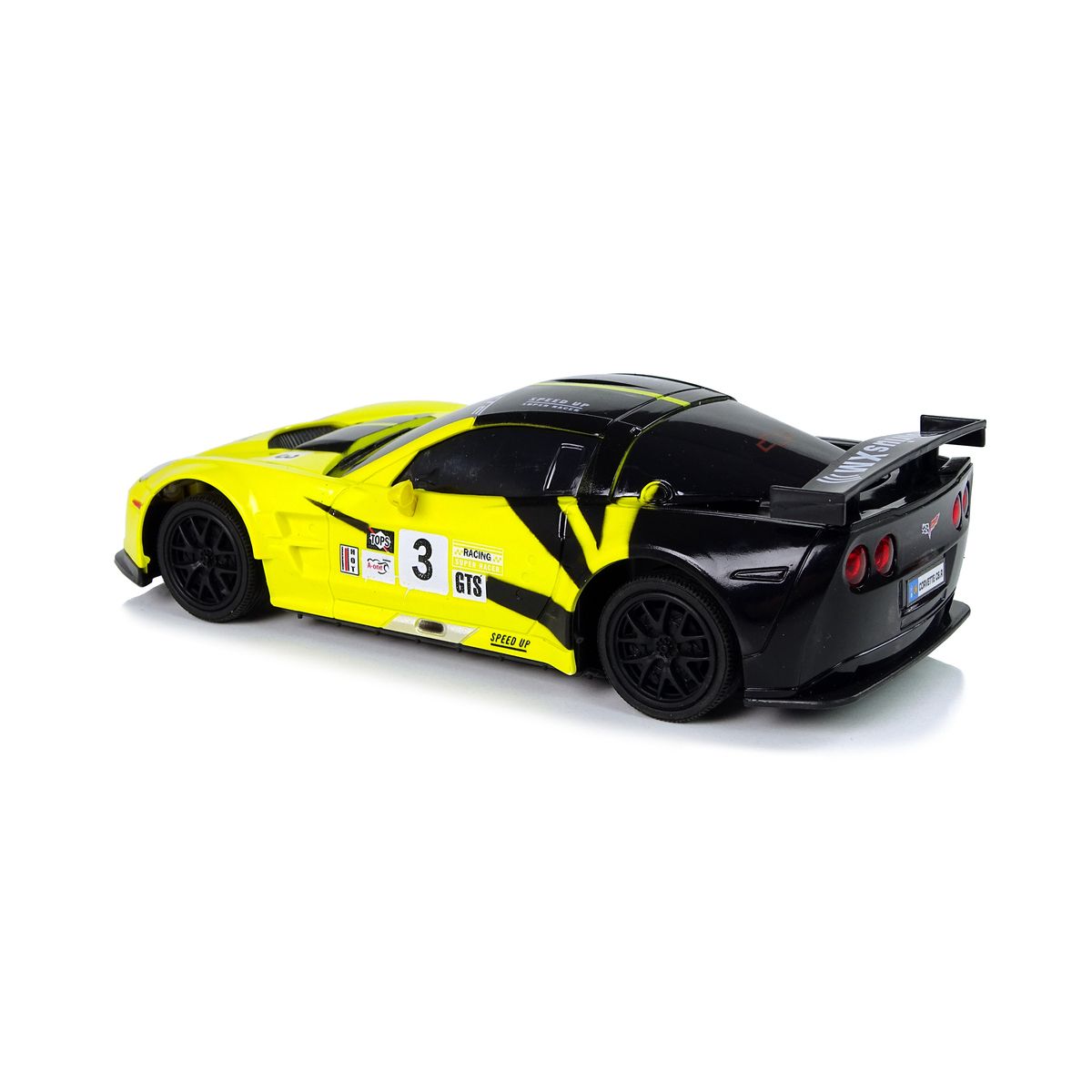 Samochód Lean R/C 1:24 Corvette Żółte C6.R 2.4 G Światła (9734)