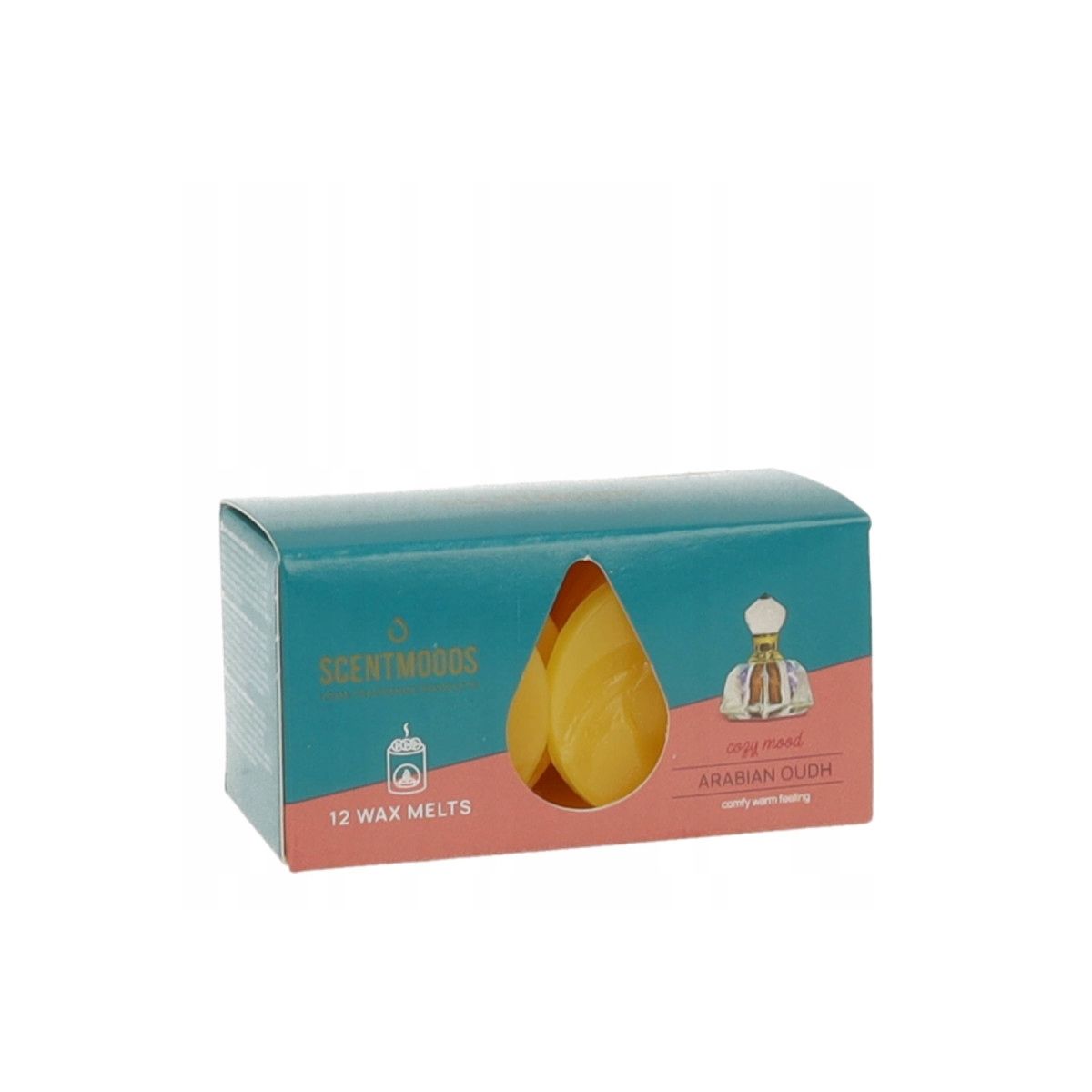 Świeca ScentMoods wosk zapachowy Arabian Oudh 12 sztuk żółty Pavoncella (8720935400226)