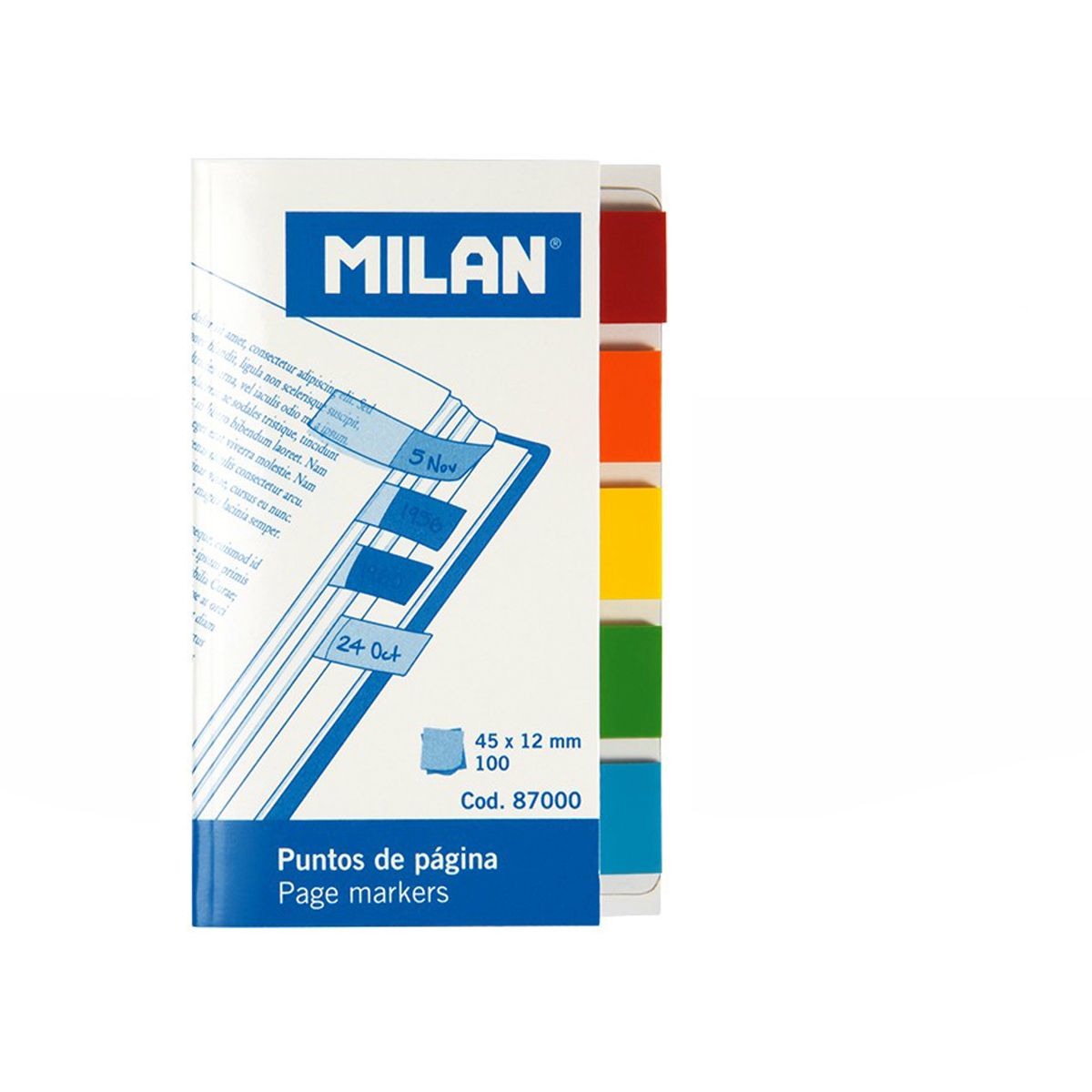 Notes samoprzylepny (karteczki) Milan [mm:] 45x12 (87000)
