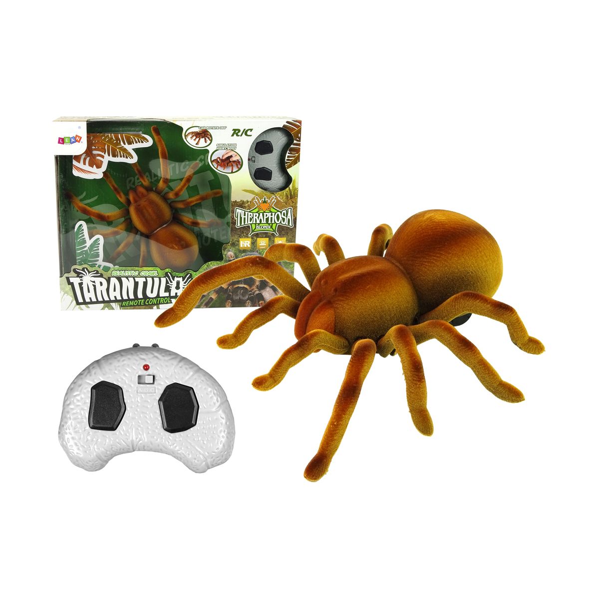 Figurka Lean Zdalnie Sterowany Pająk Tarantula Podczerwień Brązowy R/C (10385)