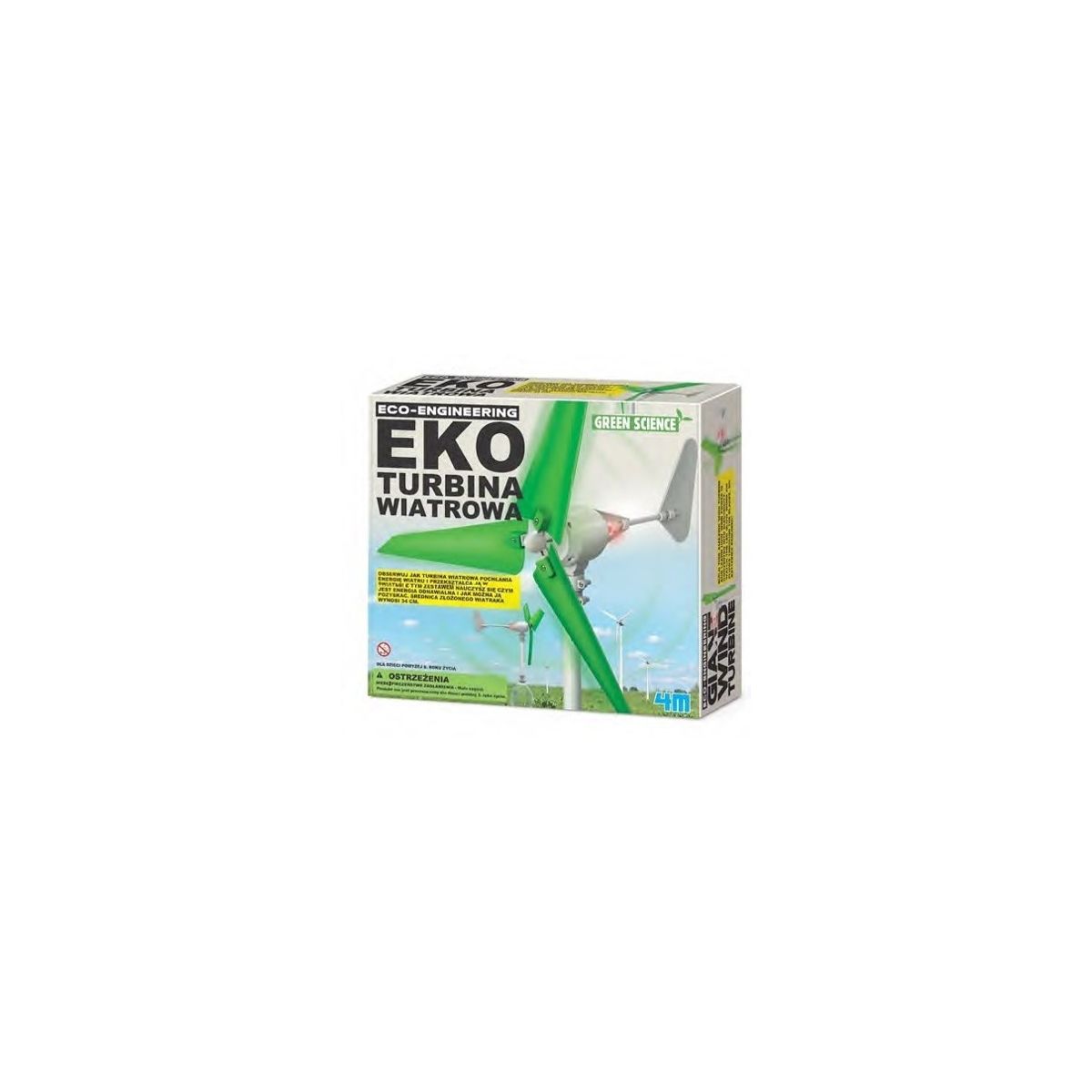 Zestaw kreatywny EKO TURBINA WIATROWA 4m (3378)