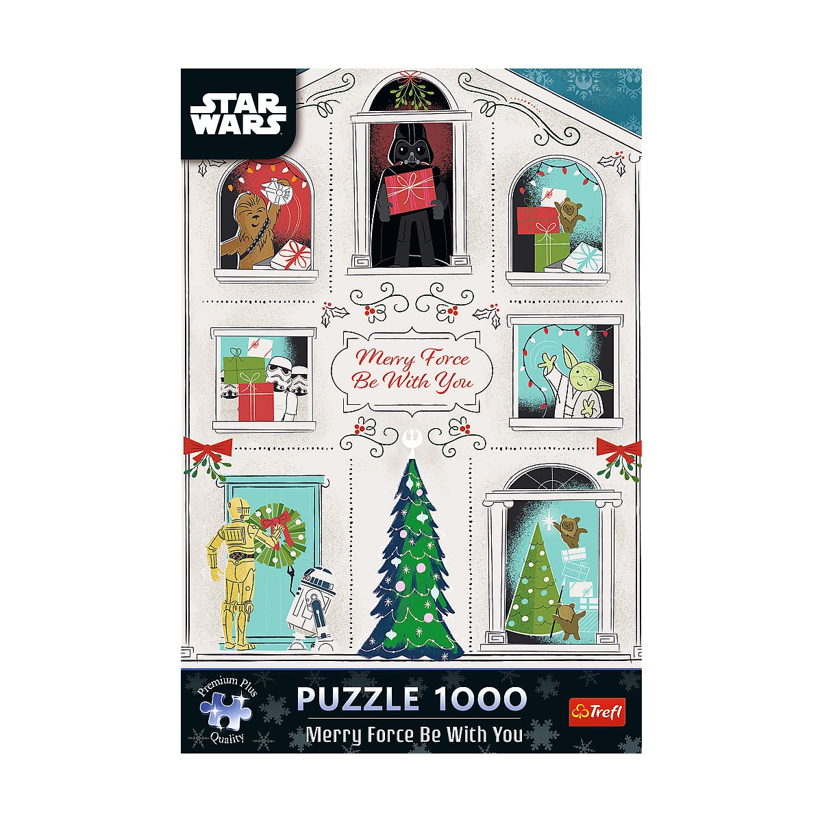 Puzzle Xmass Niech Moc Świąt Będzie z Tobą 1000 el. Trefl (12087)
