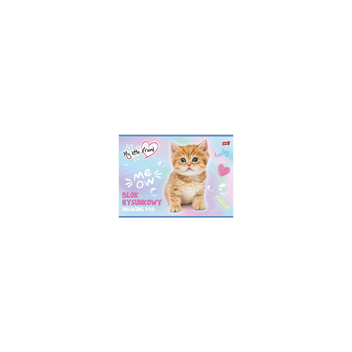 Blok rysunkowy MY LITTLE FRIEND A4/20 A4 biały 20k Unipap (5903235668197)