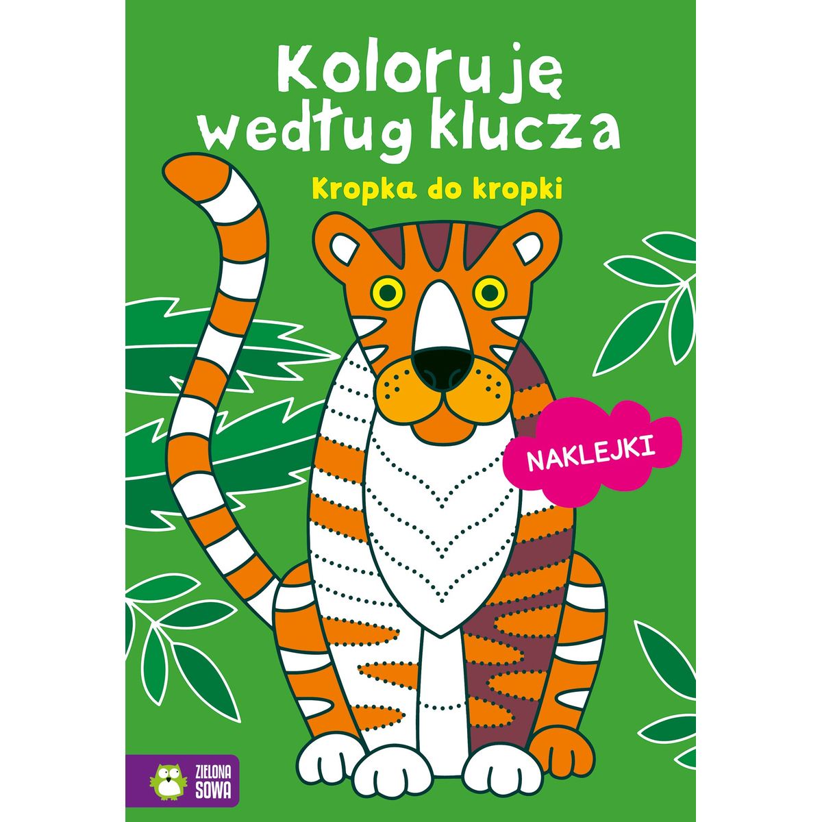 Książeczka edukacyjna Zielona Sowa Koloruję według klucza. Kropka do kropki