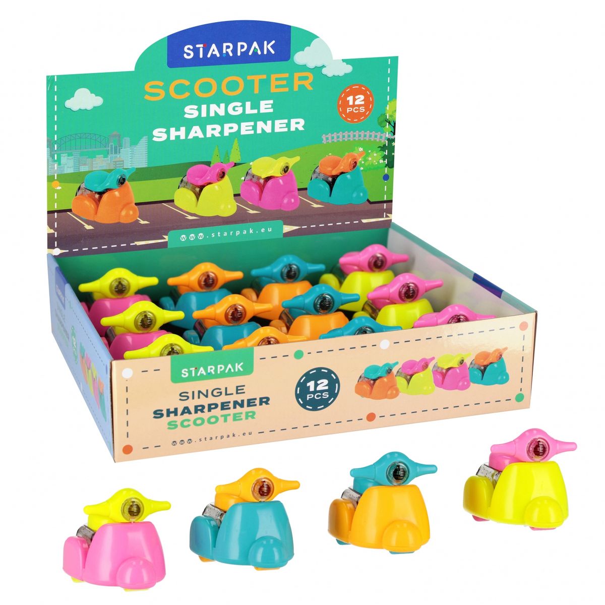 Temperówka Starpak mix plastik (540809)