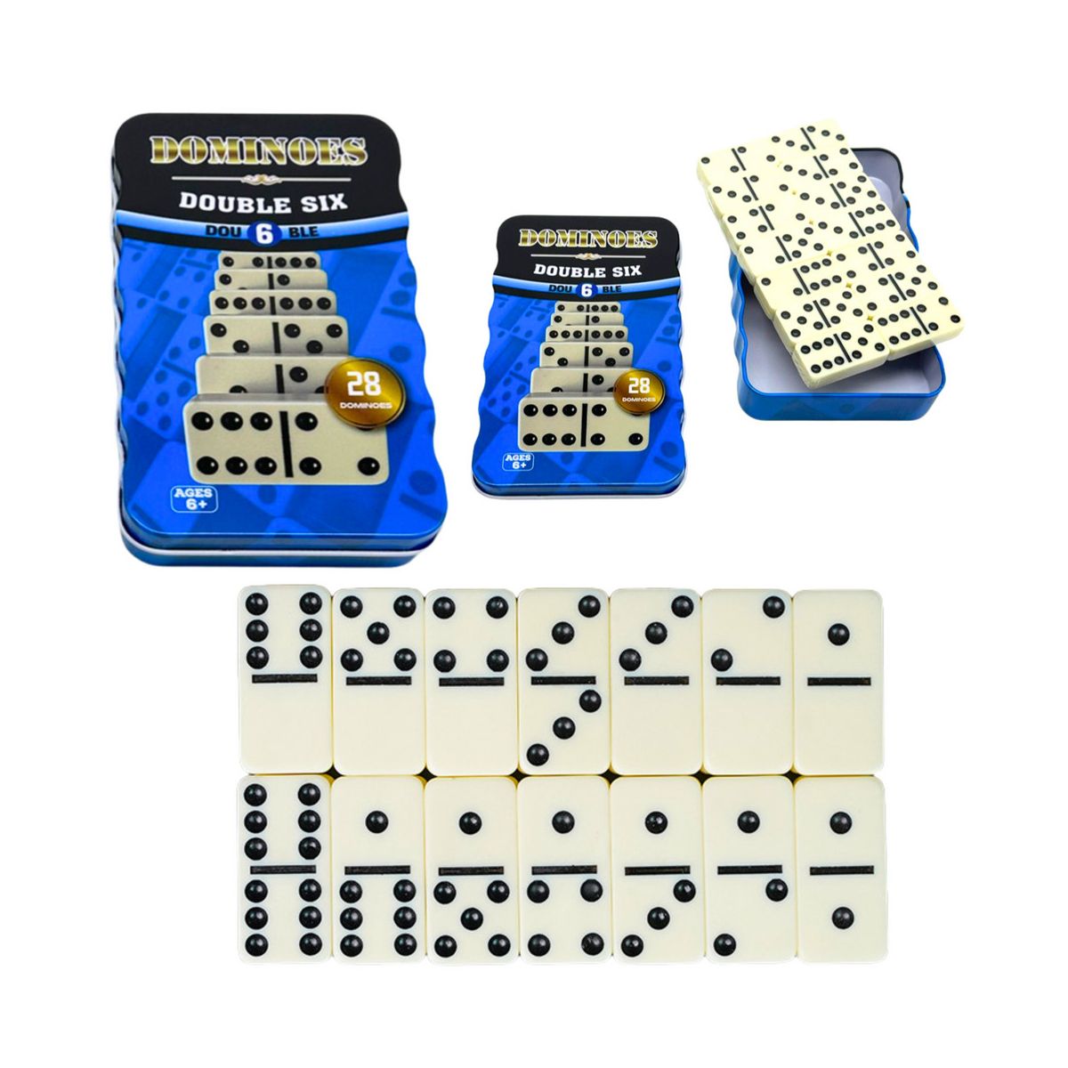 Gra logiczna Lean domino w metalowym pudełku (24703)