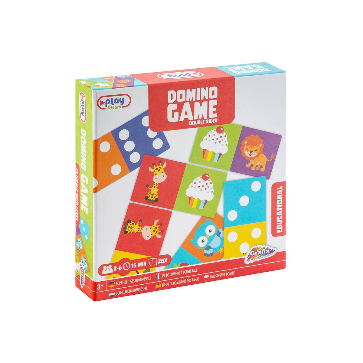 Gra logiczna Grafix dwustronne domino (300013)