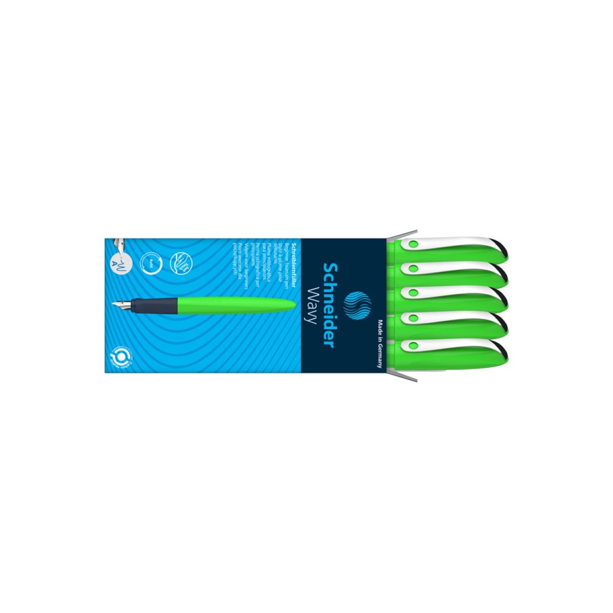 Pióro wieczne Wavy zielone Schneider (SR162134)