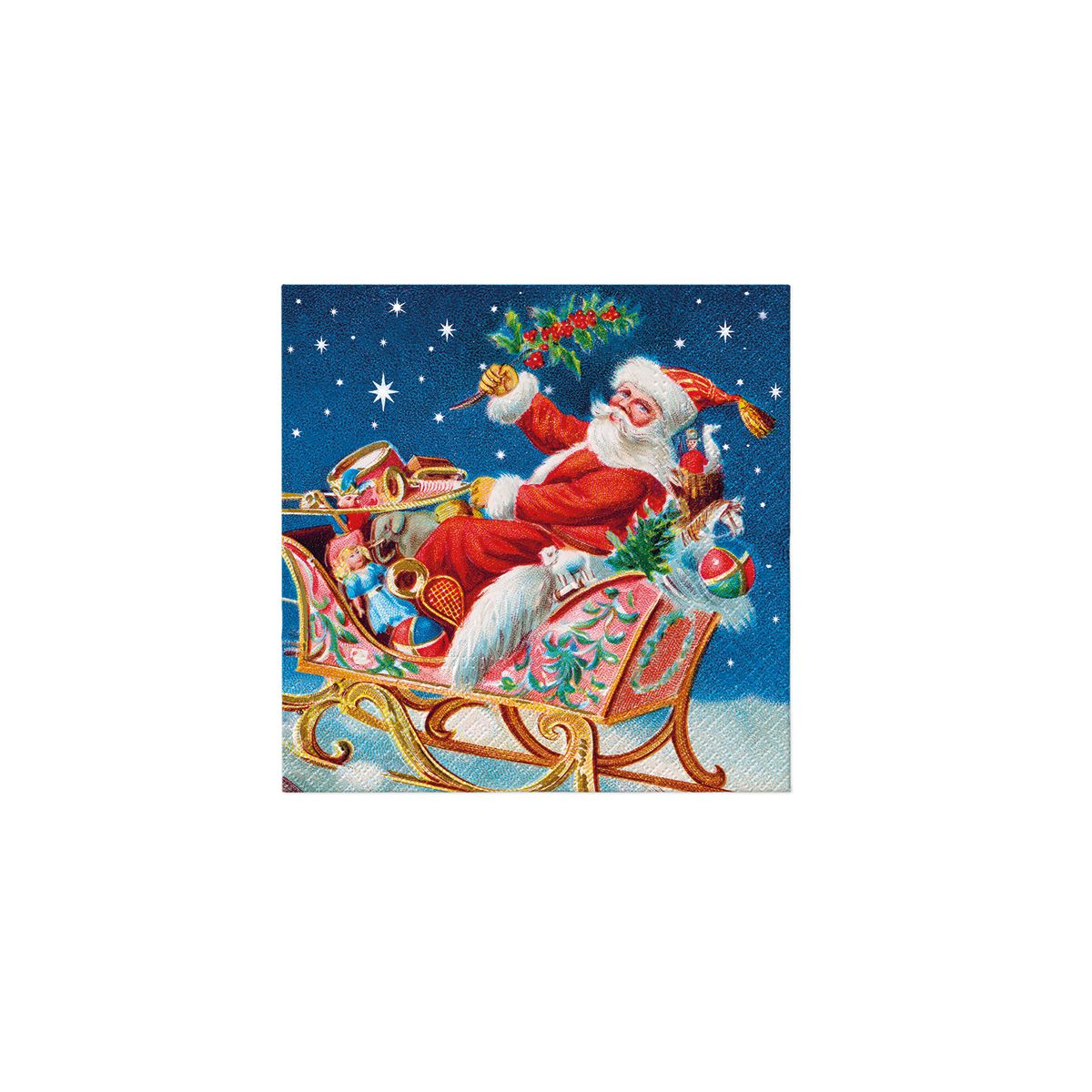 Serwetki Paw BN Santa Claus on a sleigh mix nadruk bibuła [mm:] 330x330 (TL234000)