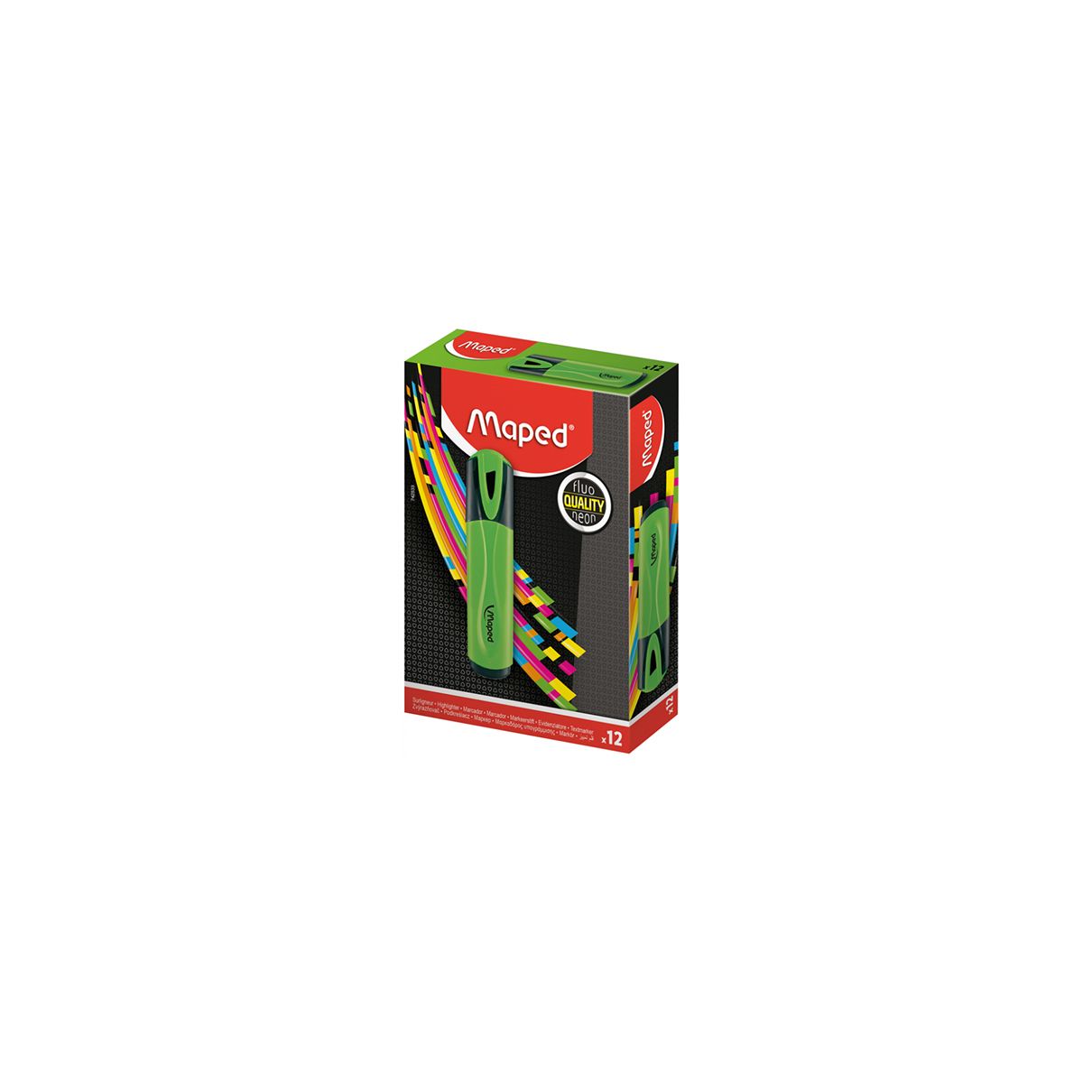 Zakreślacz Maped PEPS fluo zielony 1,0-5,0mm (734033)