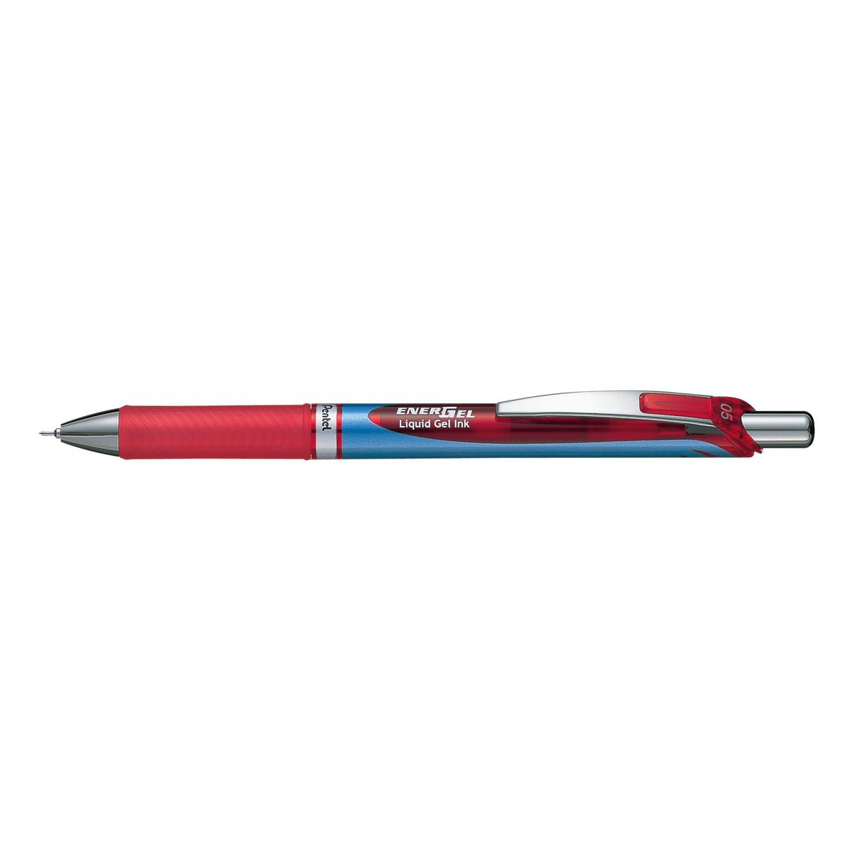 Cienkopis Pentel ENERGEL BLN 75, czerwony 0,25mm 4kol. (czerwony)