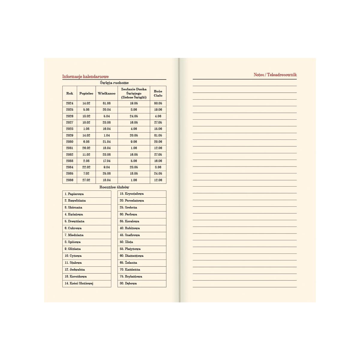 Kalendarz książkowy (terminarz) mix vivella kieszonkowy A6 Lucrum (11T)