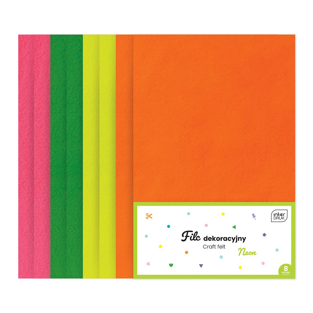 Filc kolor: mix 5 ark. [mm:] 210x297 Interdruk