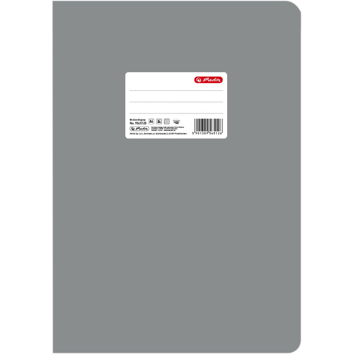 Brulion Herlitz Colors A4 96k. krata (9565128)