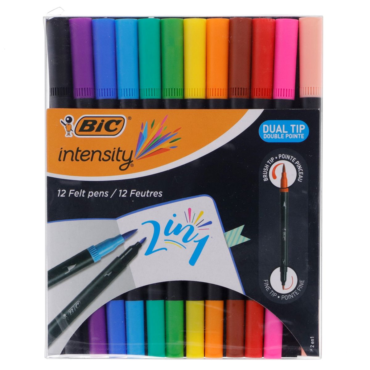 Marker permanentny DUAL TIP mix okrągła końcówka Bic Kids (989695)