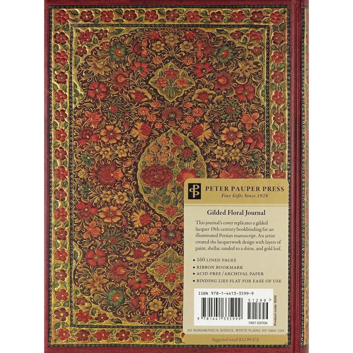 Notes Pozłacane Kwiaty (Gilded Floral). A5 80k. linia