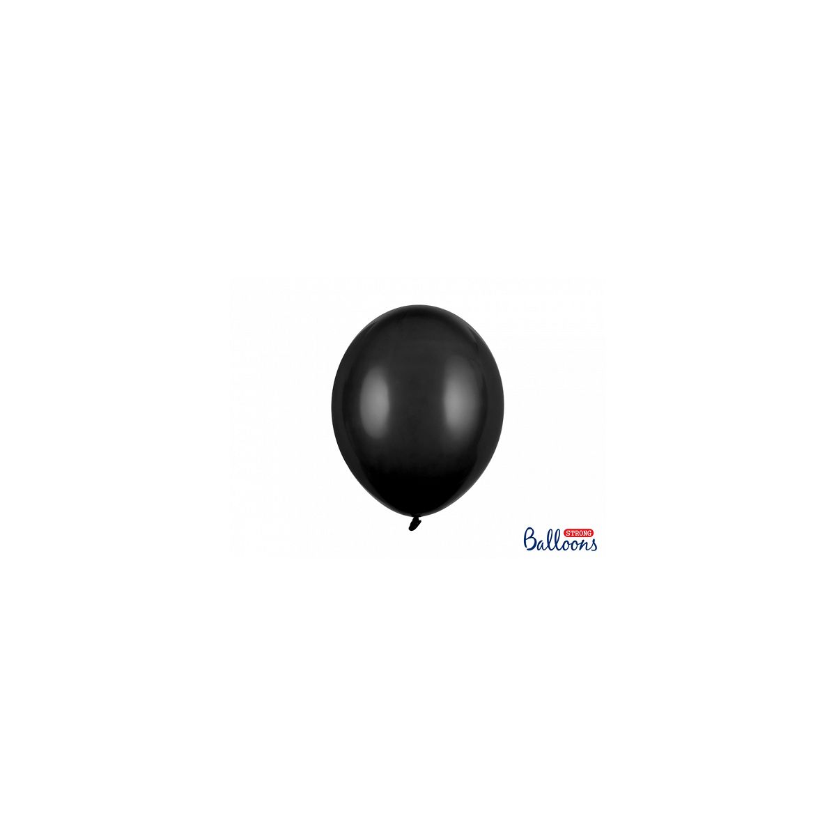 Balon gumowy Partydeco Strong Pastel Black 100 szt. czarny 300mm (SB14P-010)