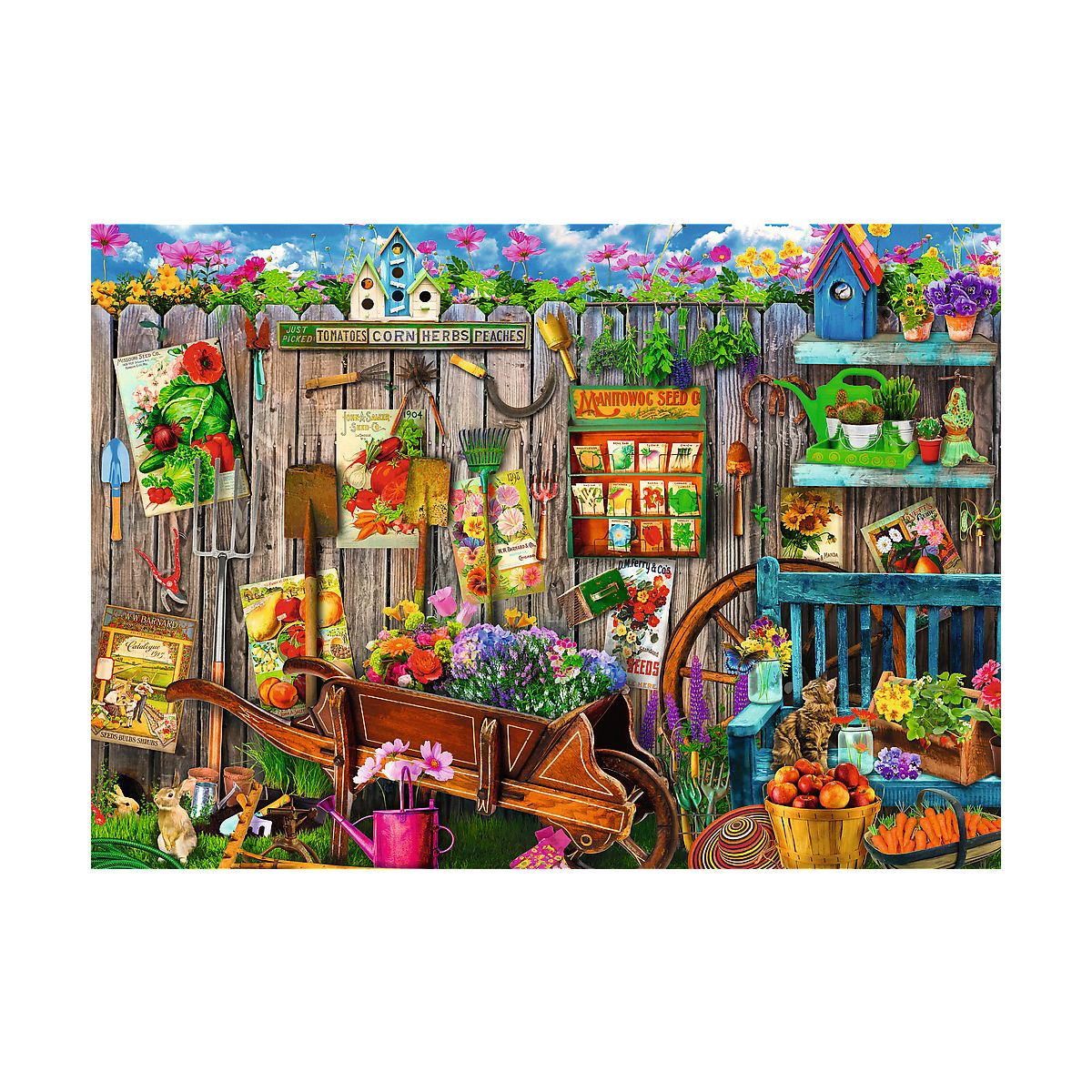 Puzzle Trefl Prace w ogrodzie 2x500 el. (37529)