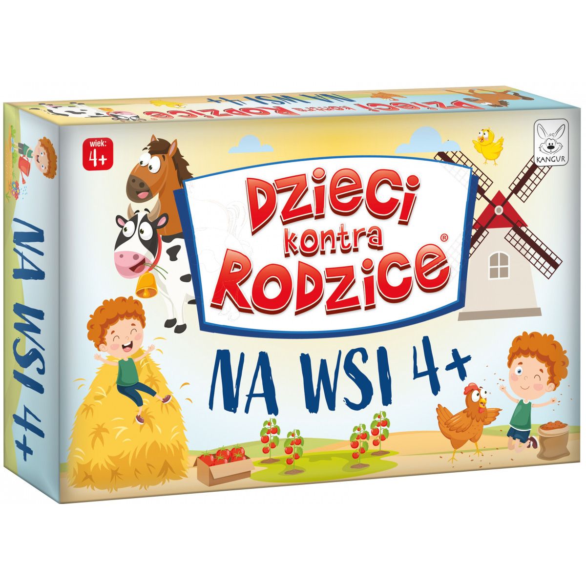 Gra karciana Kangur Dzieci kontra rodzice Na wsi 4+