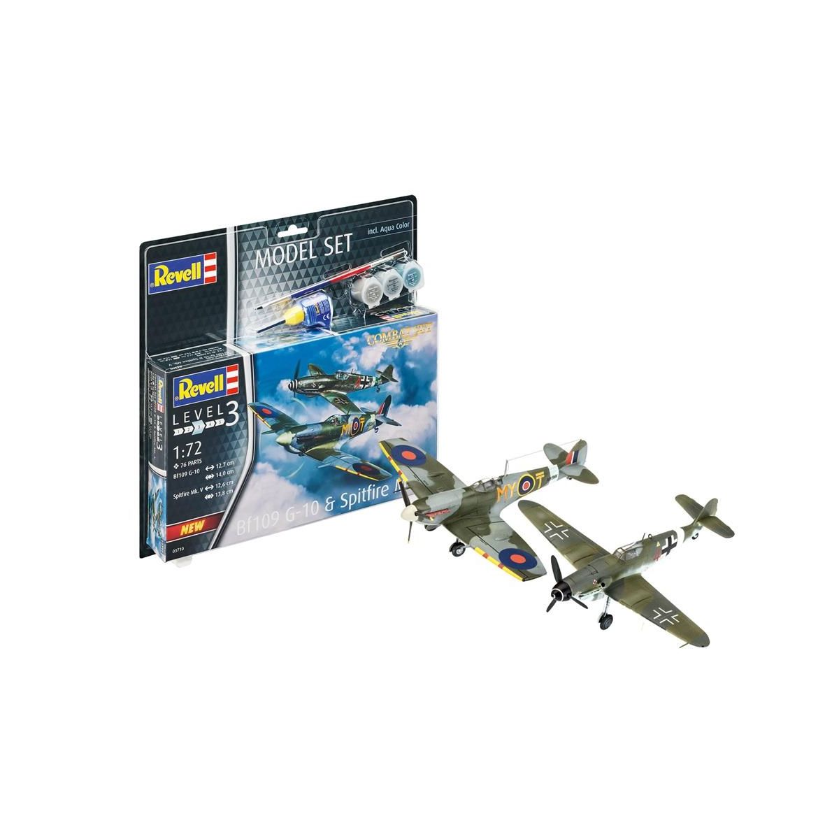 Model do sklejania Cobi set combat set 1:72 Messerschmitt Bf109G-10 (REV-63710)