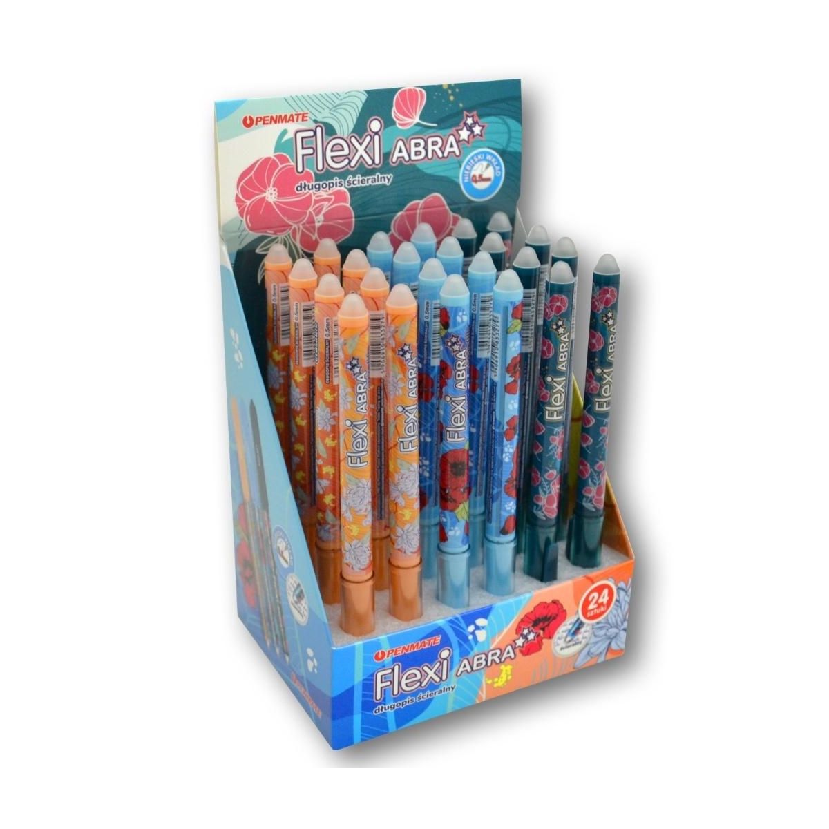 Długopis wymazywalny Penmate FLEXI ABRA FLORAL niebieski 0,5mm (TT8973)