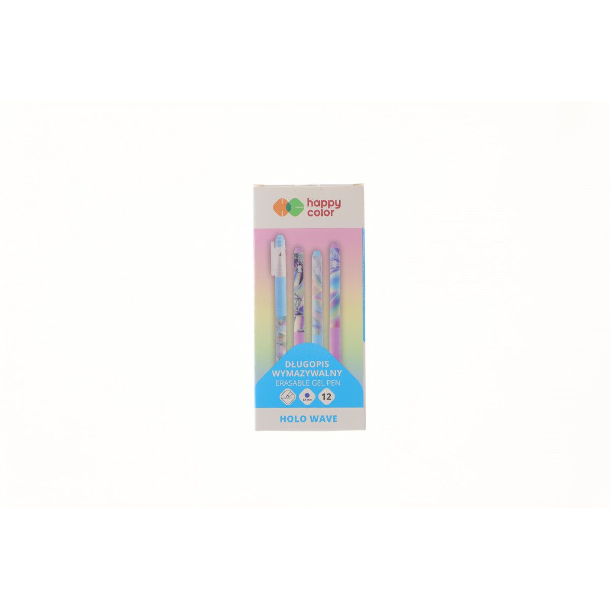 Długopis wymazywalny Happy Color Holo Wave niebieski 0,5mm (HA 4120 01HW-3)