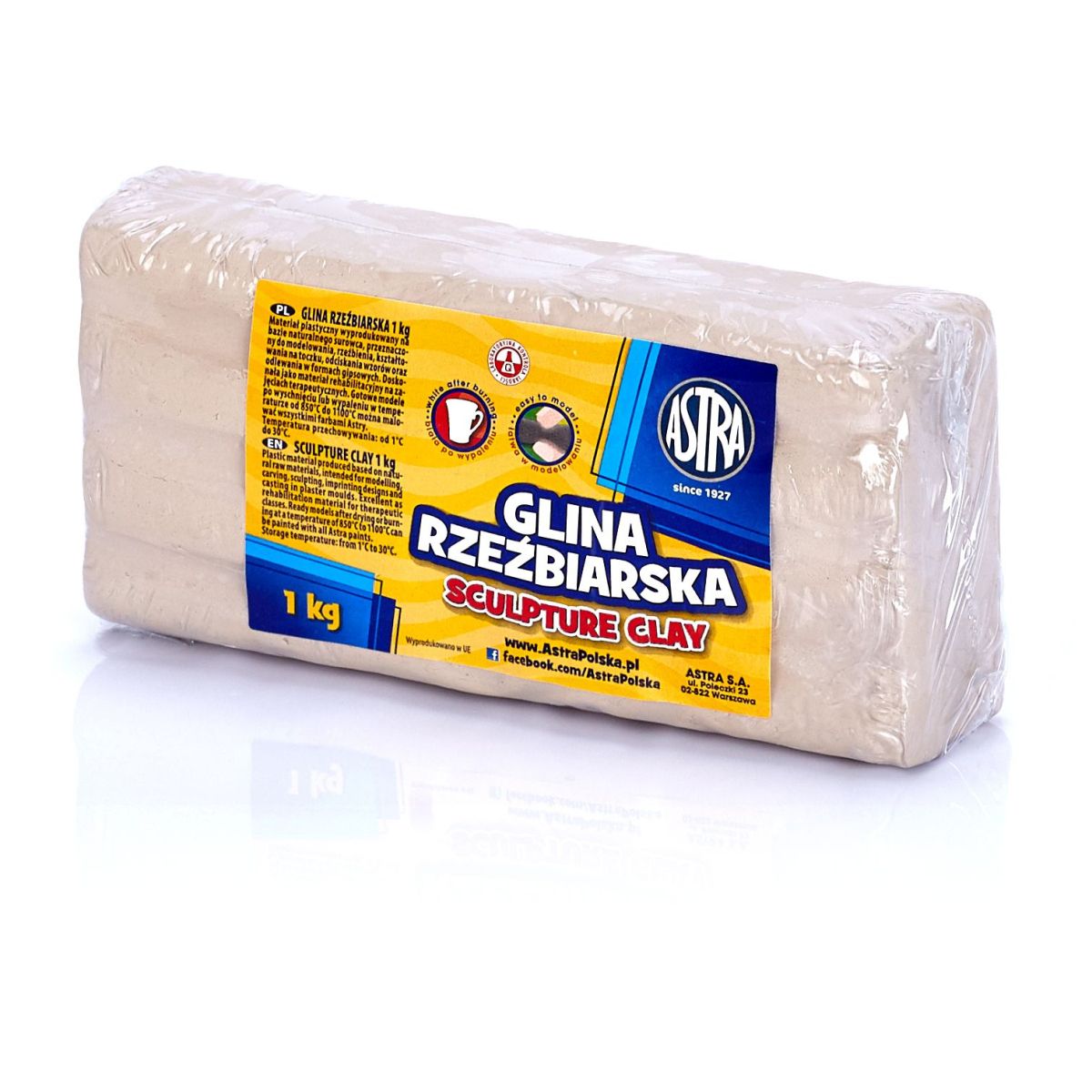 Glinka Astra beżowa jasna 1000g