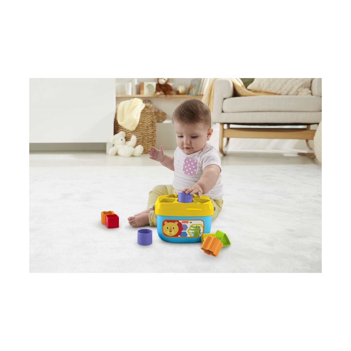 Klocki plastikowe Fisher Price pierwsze klocki malucha (ffc84)