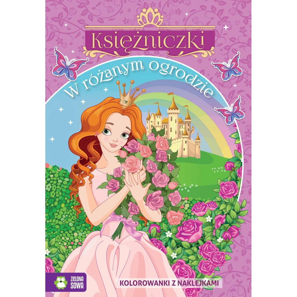 Książeczka edukacyjna W różanym ogrodzie Zielona Sowa