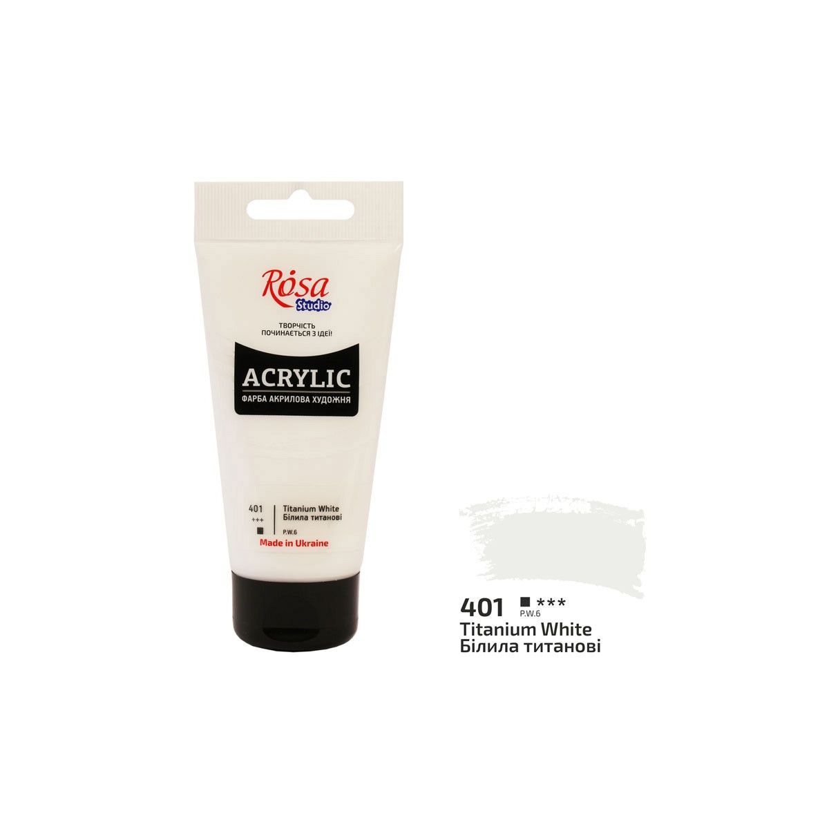 Farba akrylowa Rosa biała kolor: biała 75ml