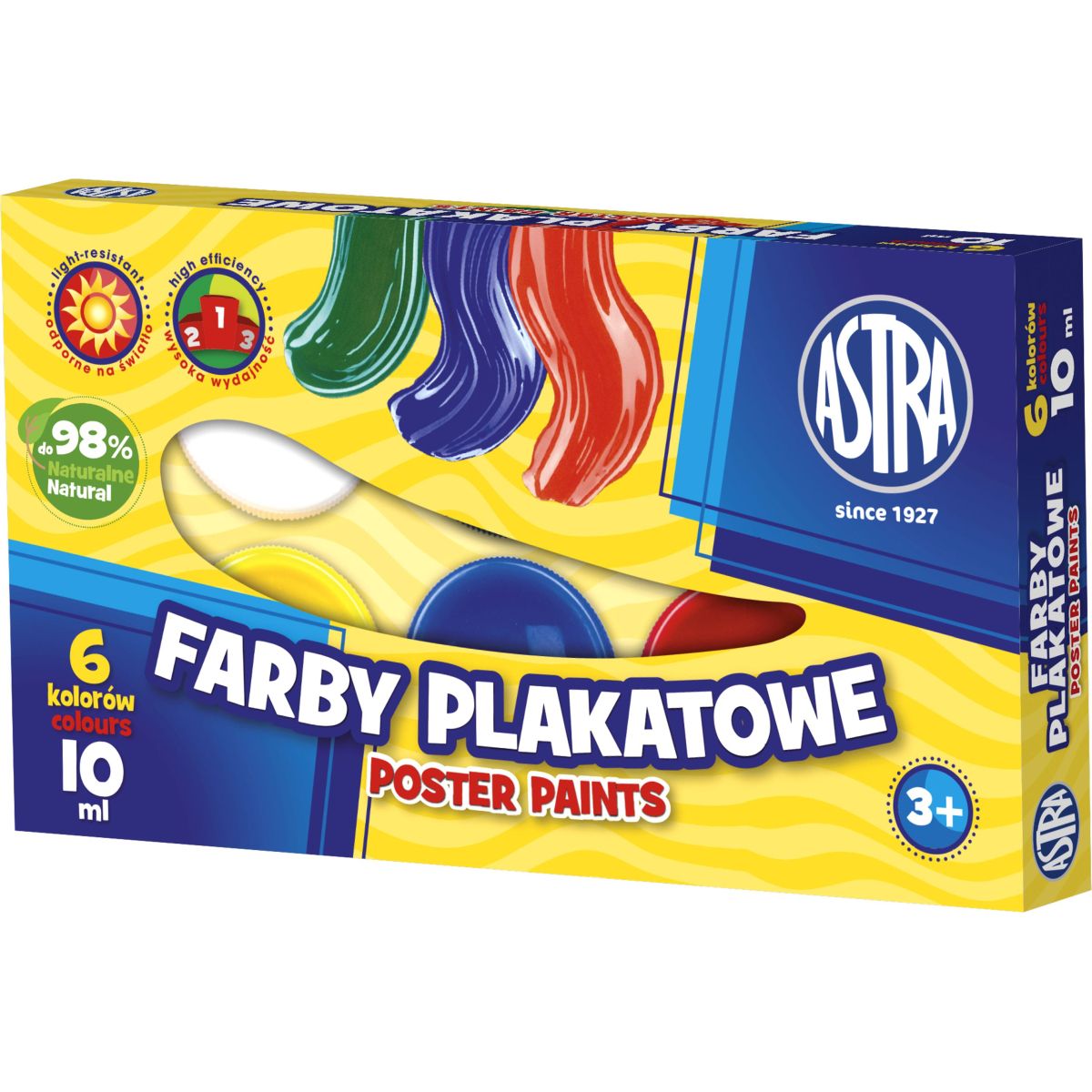 Farby plakatowe Astra kolor: mix 10ml 6 kolor. (83111903)