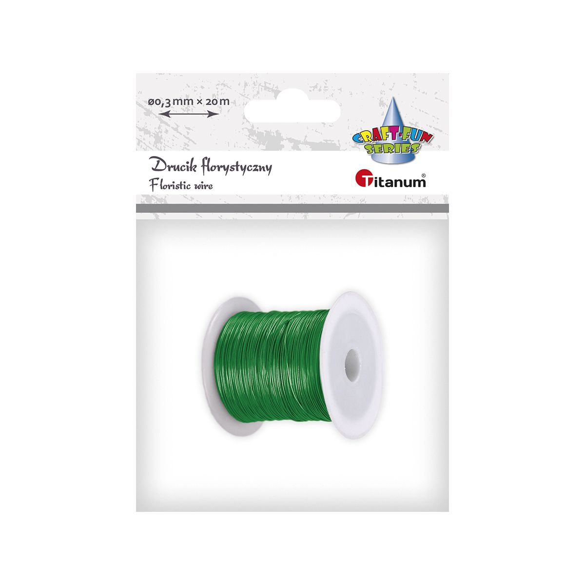 Drucik Titanum Craft-Fun Series florystyczny kolor: zielony 20 m 1 szt (24BR0201-1)