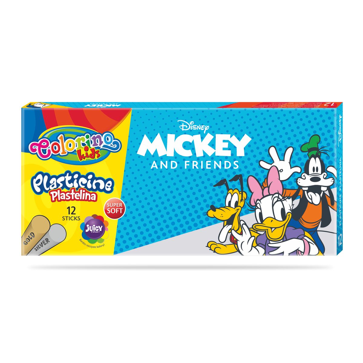 Plastelina Patio 12 kol. Mickey Disney Kids Colorino mix (89885PTR)
