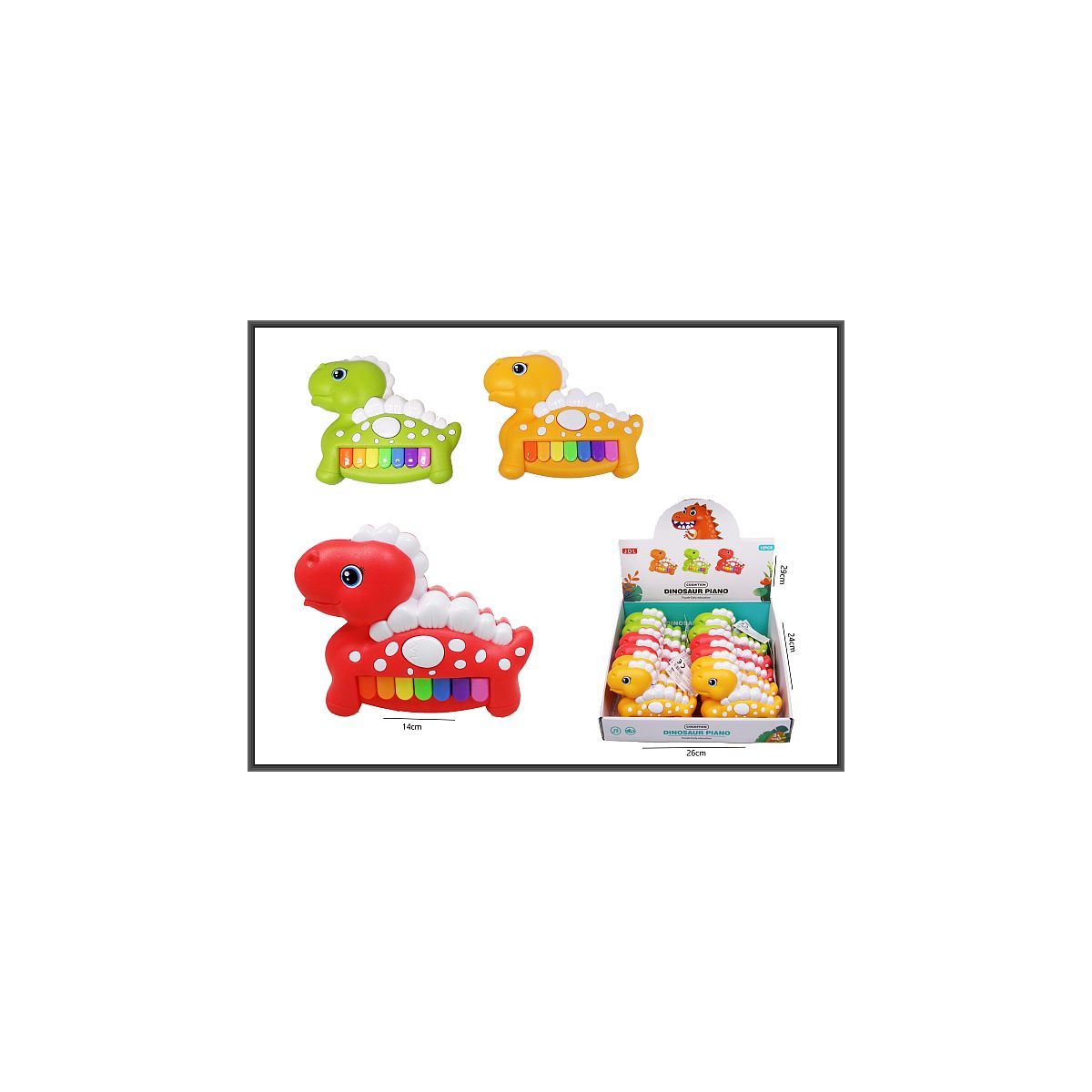 Pianino Hipo dinozaur 14cm 3 kolory (H13867)