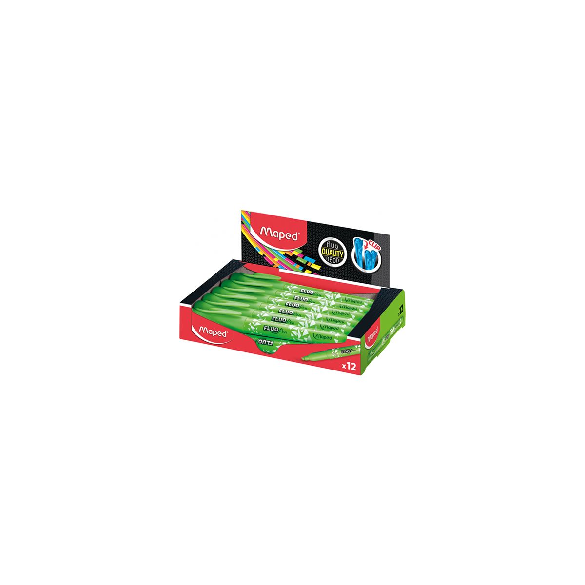 Zakreślacz Maped PEPS fluo zielony 1,0-5,0mm (734033)