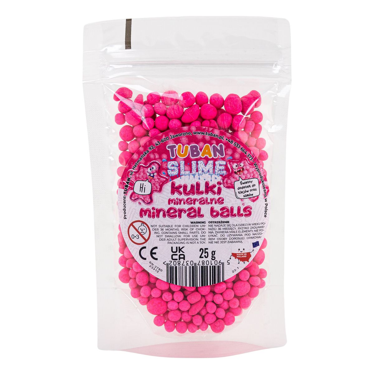 Glut Tuban Kulki mineralne 25g różowe (TU3780)